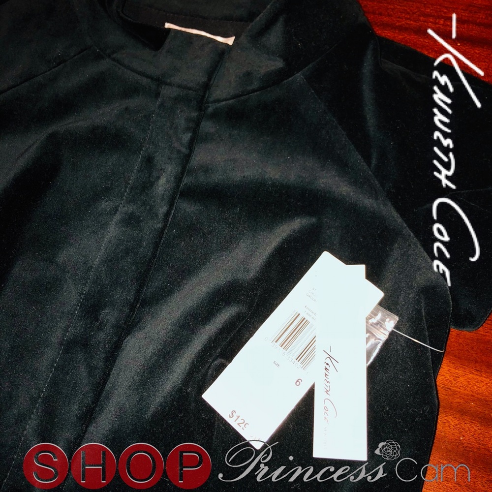 🆕KENNETH COLE Midnight Black Velvet Mock Blazer - Picture 6 of 8